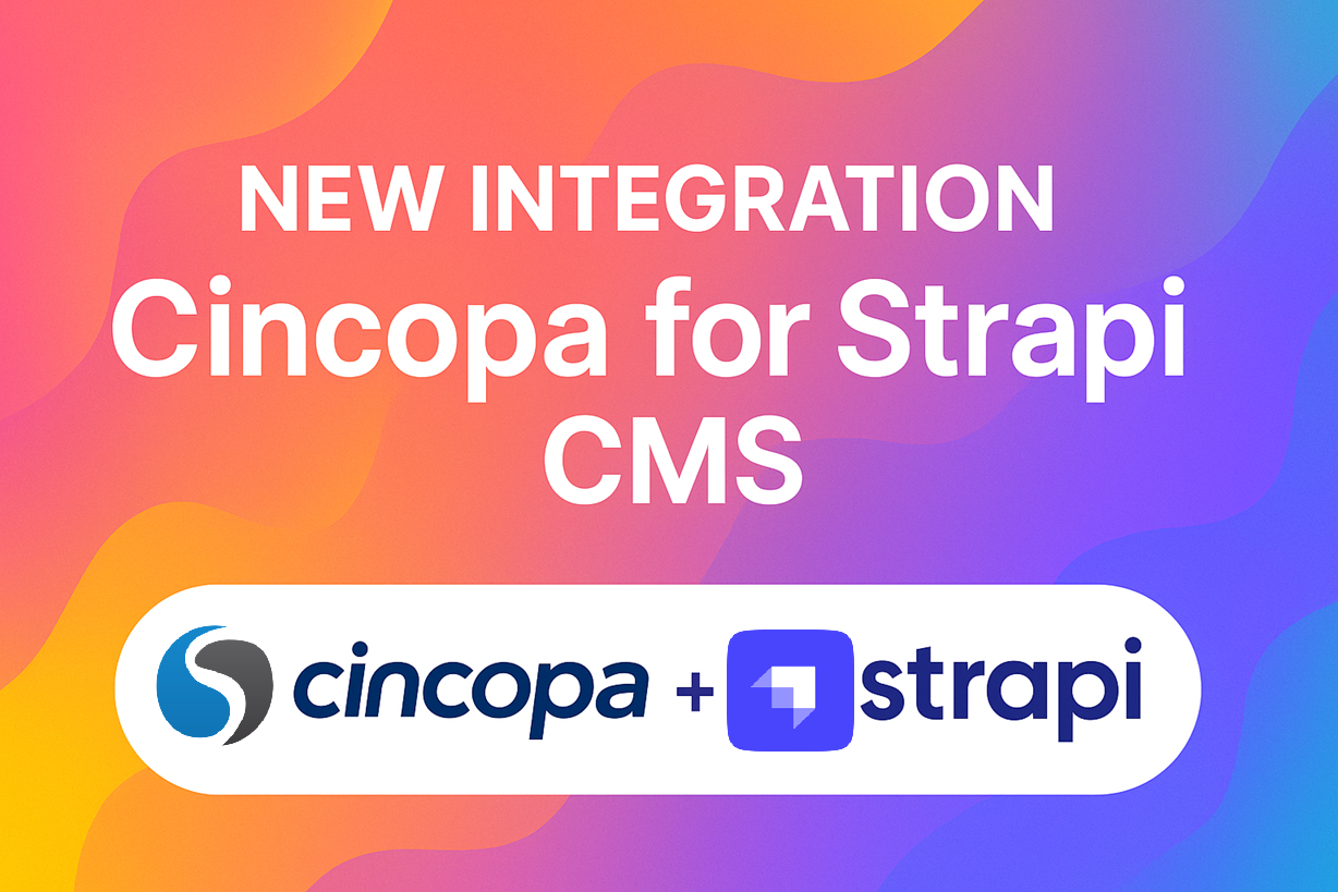 New Integration: Cincopa Now Available for Strapi CMS — Cincopa product update illustration