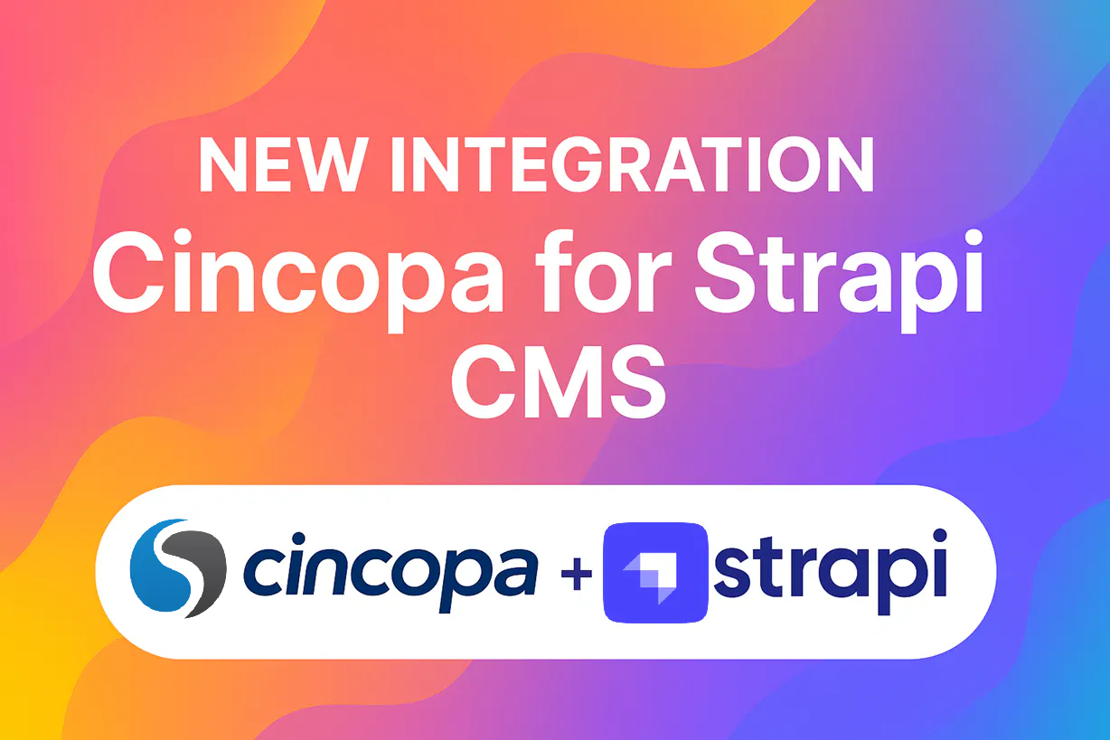 New Integration: Cincopa Now Available for Strapi CMS — Cincopa product update illustration