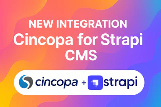 New Integration: Cincopa Now Available for Strapi CMS — Cincopa product update illustration