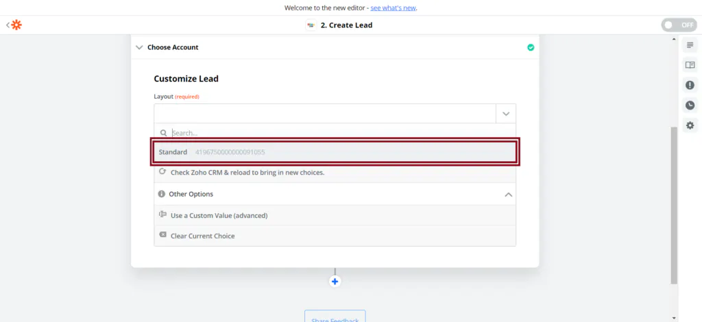 Sending Leads from Cincopa Gallery to Zoho CRM using Zapier