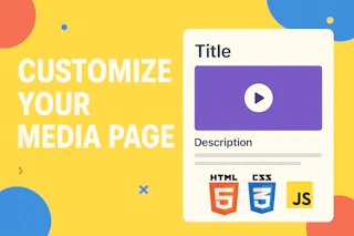 Customize a Page with HTML — Cincopa product update illustration