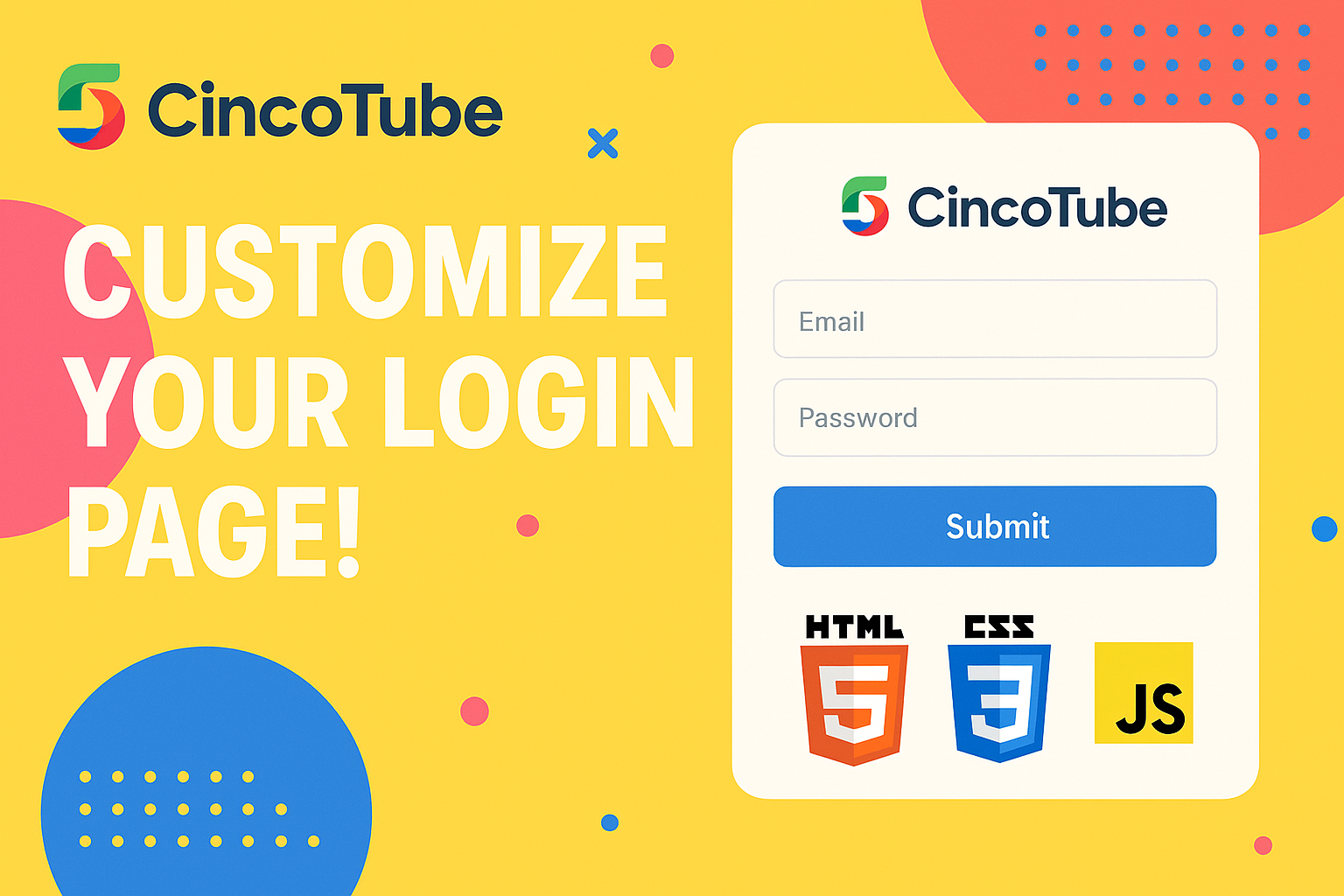 Customize the login page in CincoTube — Cincopa product update illustration