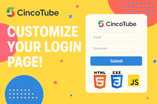 Customize the login page in CincoTube — Cincopa product update illustration