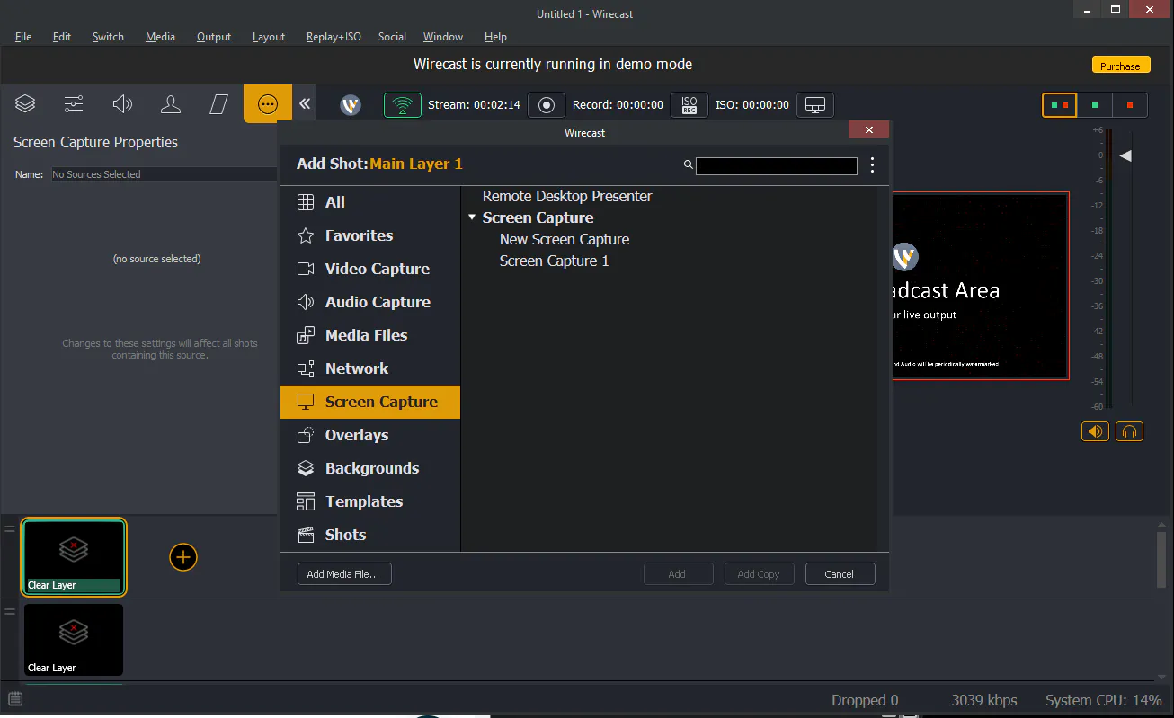 How to use Wirecast with Cincopa Live Stream