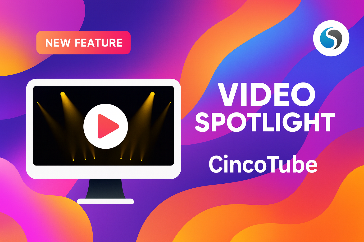 New Feature: Video Spotlight in CincoTube — Cincopa product update illustration