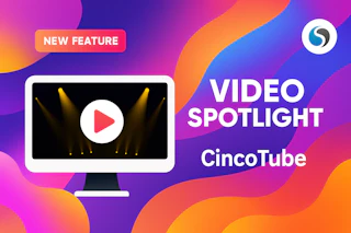 New Feature: Video Spotlight in CincoTube — Cincopa product update illustration