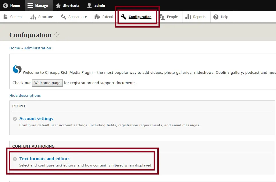Cincopa For Drupal Module