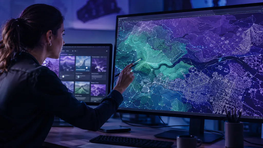 GIS technical education video knowledge base demonstration