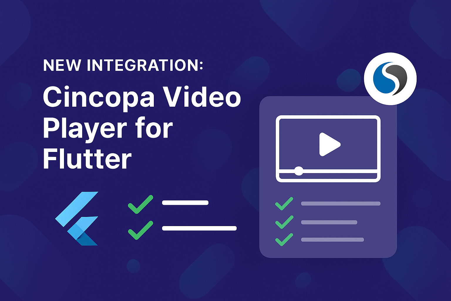 New Integration: Cincopa Video Player for Flutter — Cincopa product update illustration