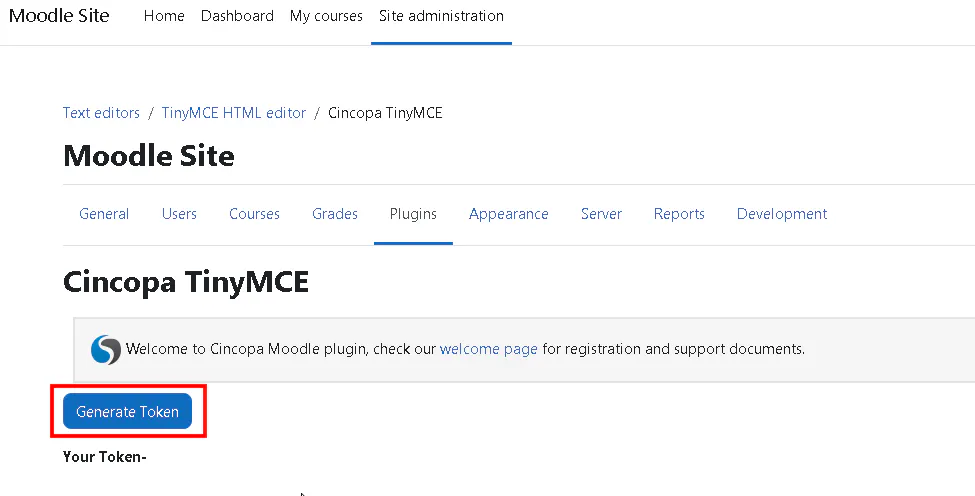 How to install Cincopa Plugins in Moodle LMS