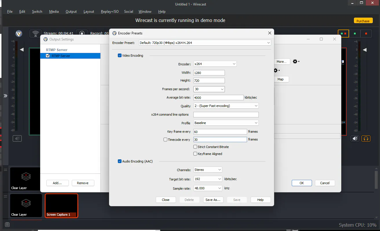 How to use Wirecast with Cincopa Live Stream