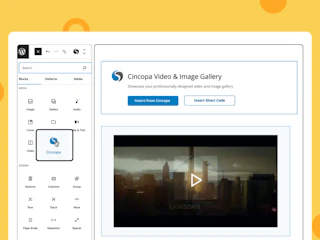WordPress Integration: Plugin for Gutenberg Editor [Enhancement] — Cincopa product update illustration