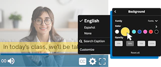 Viewer Player Settings: Closed Captions & Customization — Cincopa product update illustration