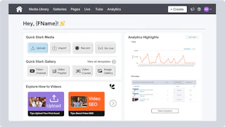 New Home Page & Menu Bar — Cincopa product update illustration