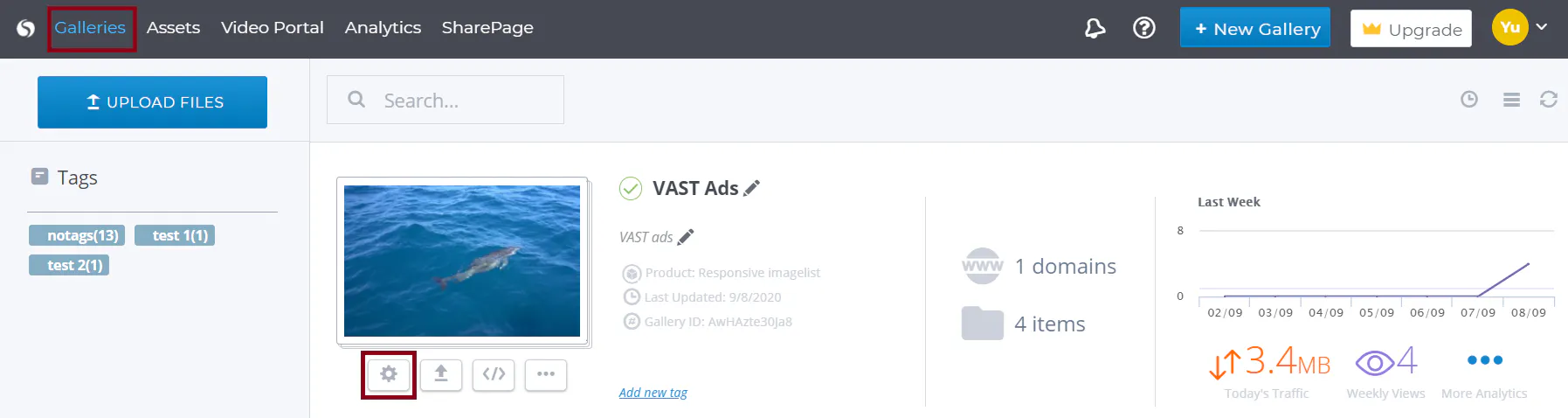 Updating Embedded Galleries in Cincopa