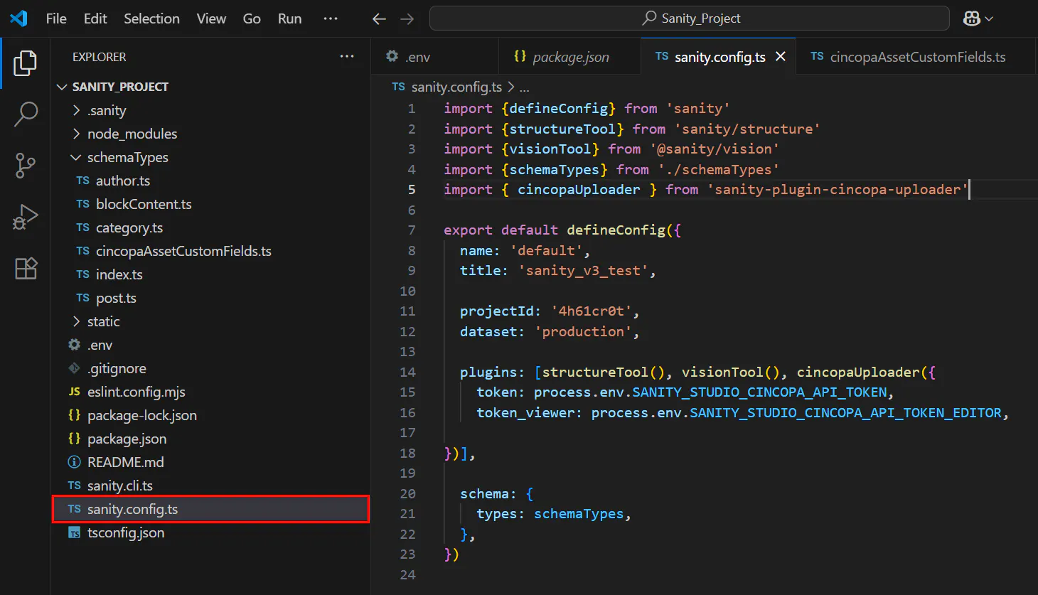 Integrate Cincopa with Sanity