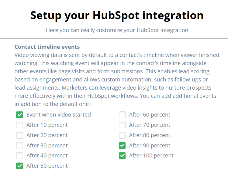 New: Granular Video Engagement Events for HubSpot Integration — Cincopa product update illustration