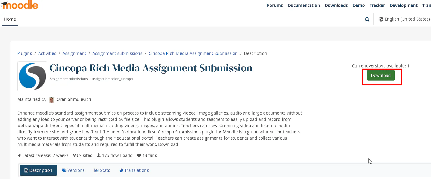 How to install Cincopa Plugins in Moodle LMS