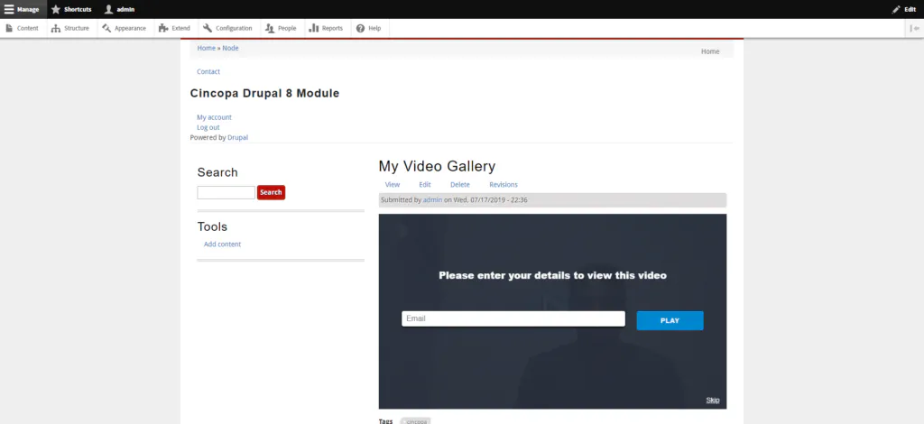 Cincopa For Drupal Module