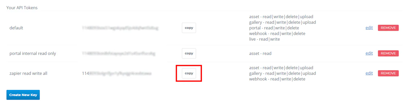 Cincopa Copy API Token
