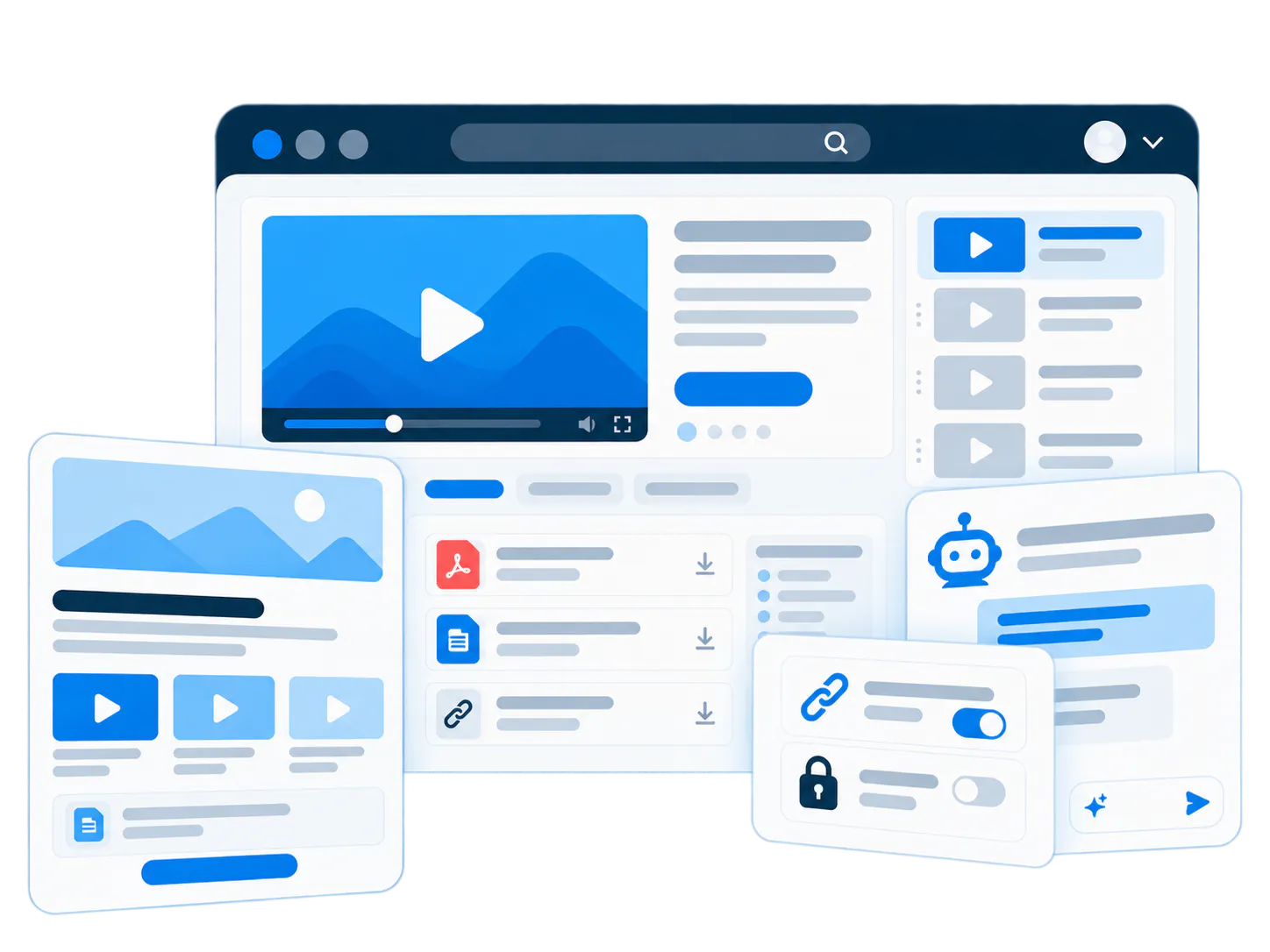 Hosted training pages