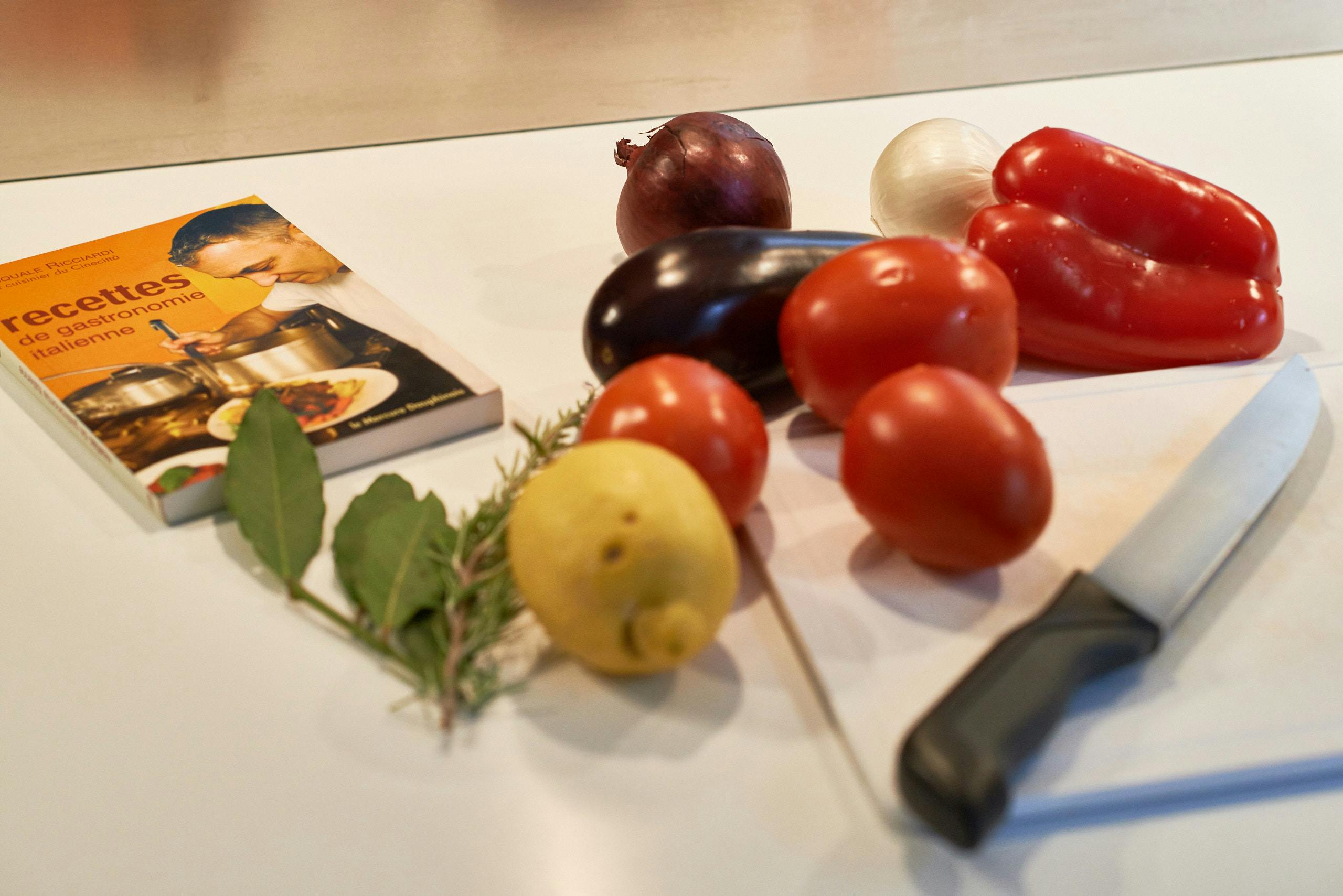Livre de recettes de gastronomie italienne par Pasquale Ricciardi, restaurant Le Cinecittà à Grenoble