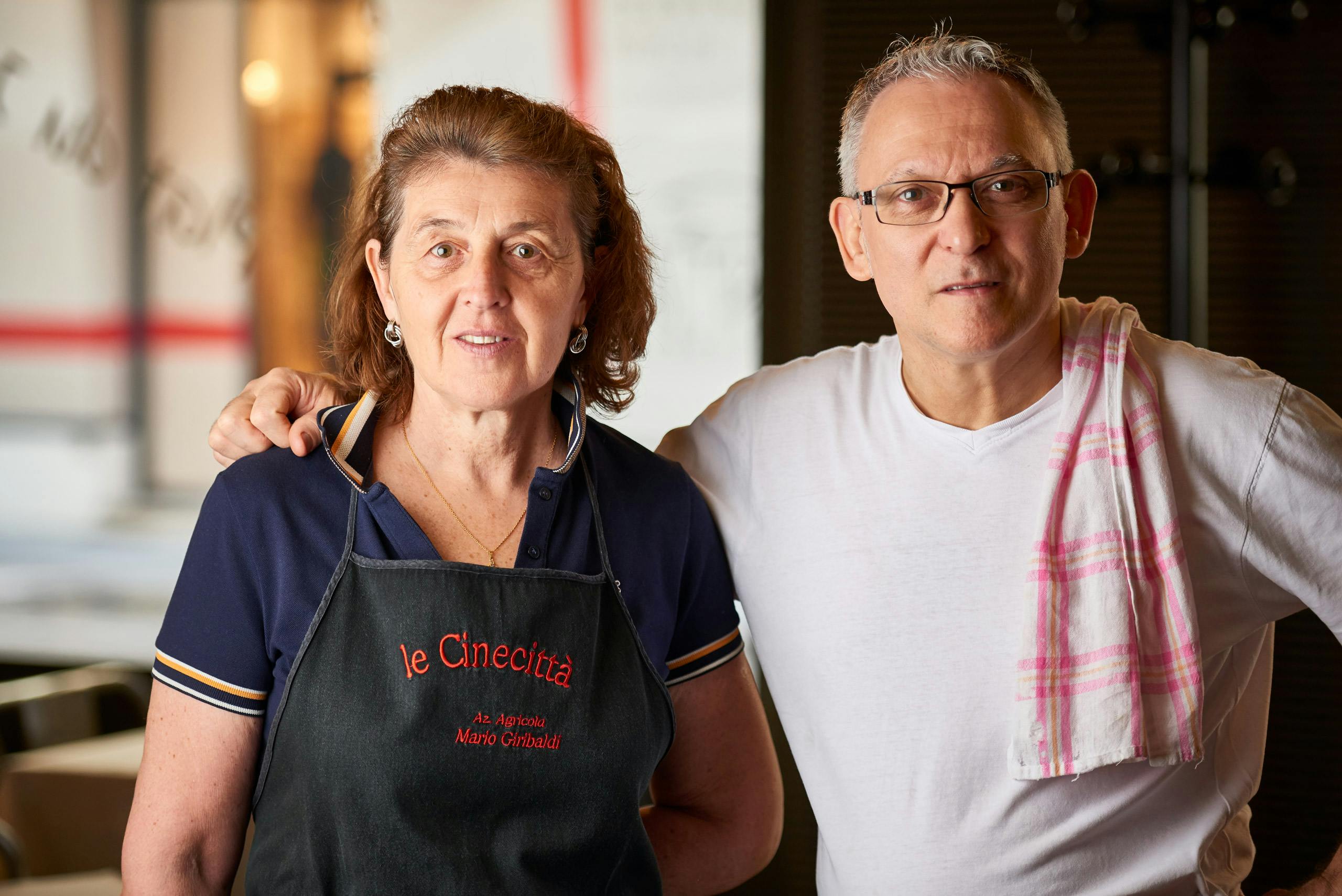 Pieralba et Pasquale Ricciardi, restaurant Le Cinecittà, à Grenoble