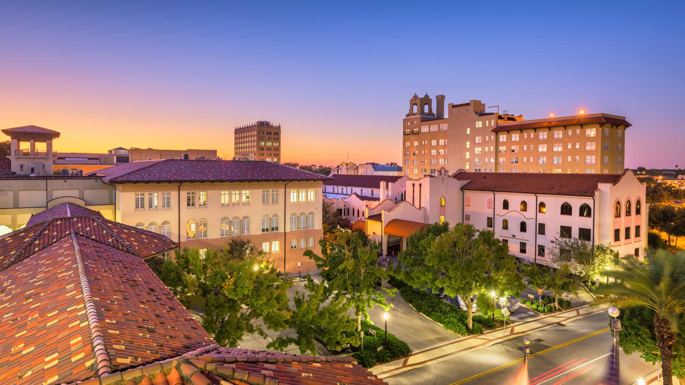 view of downtown Lakeland Fl