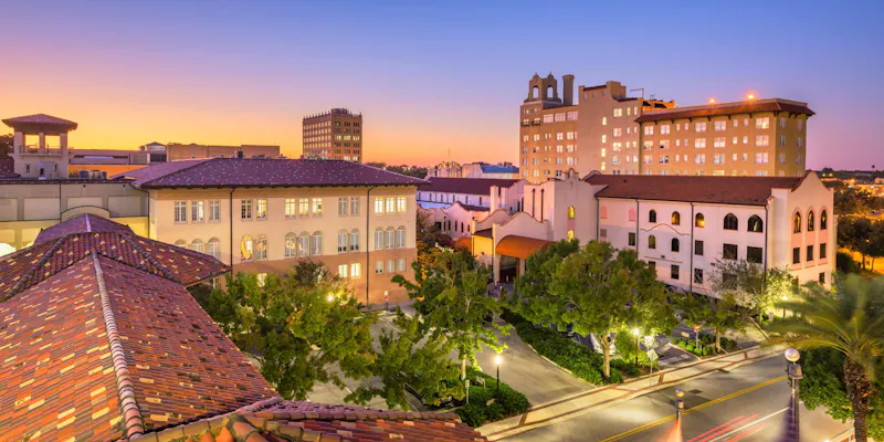 view of downtown Lakeland Fl