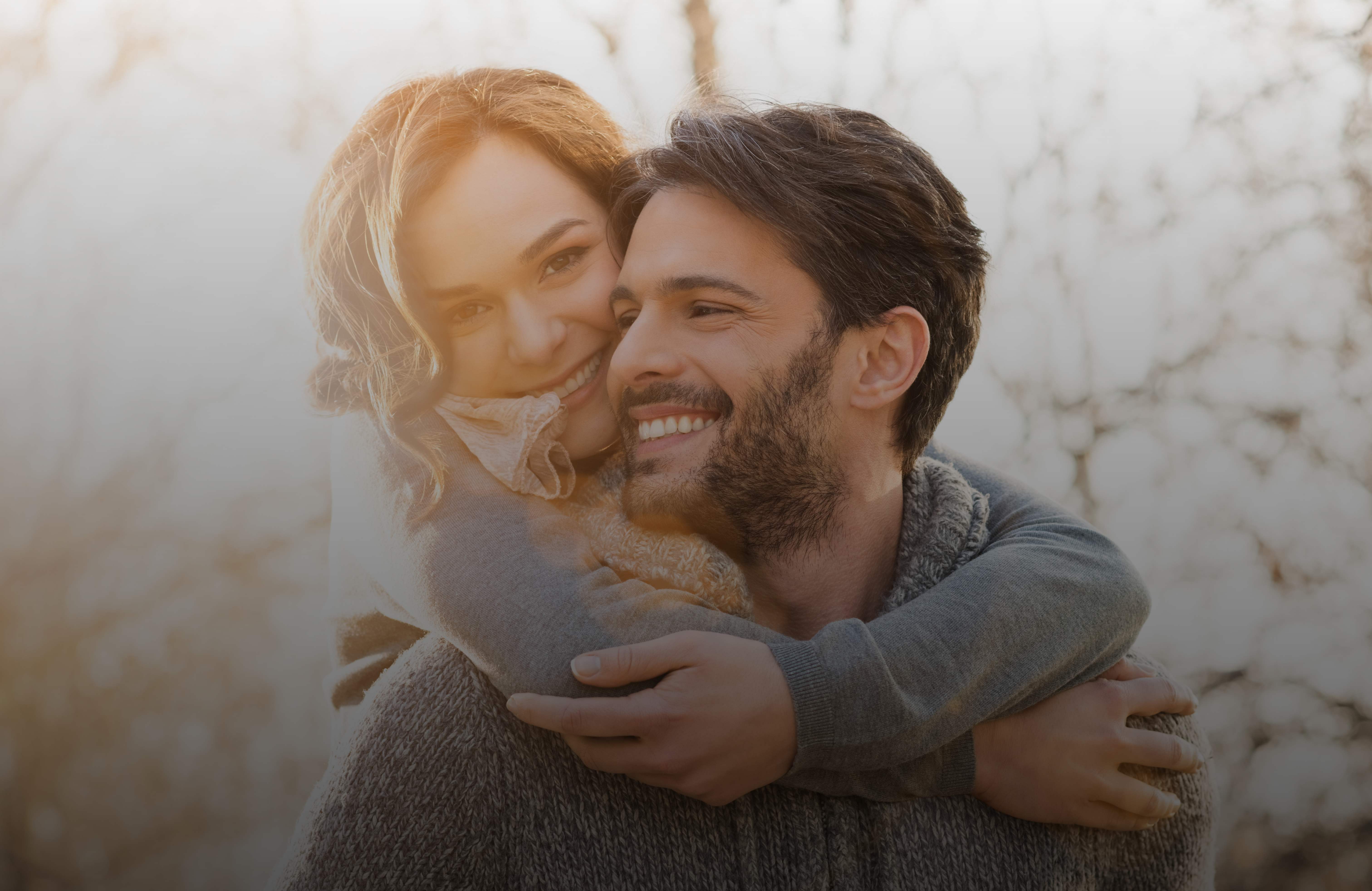 couple smiling 