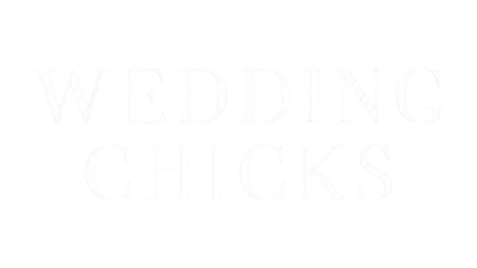 wedding chicks logo in white