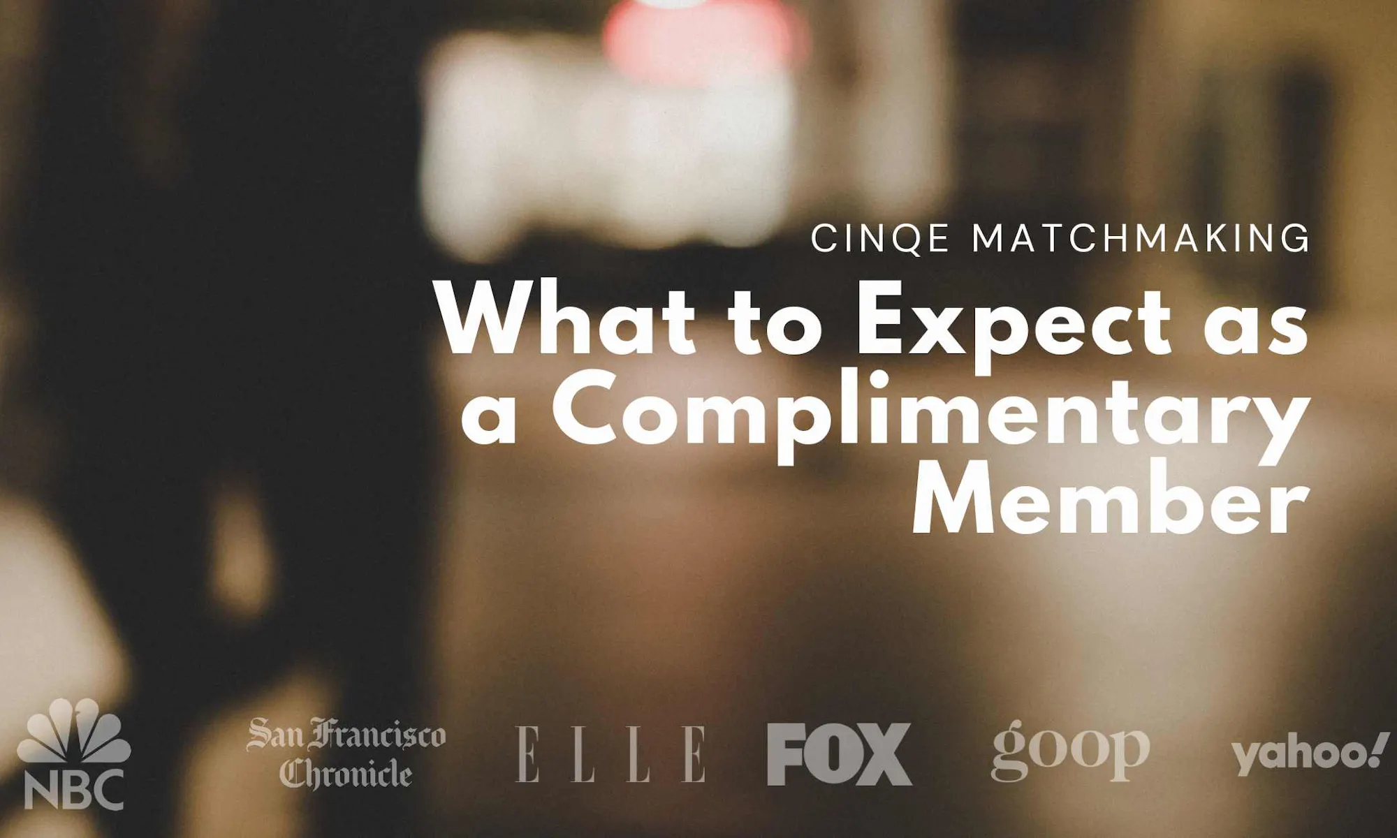 How Our Free Membership Works at Cinqe Matchmaking