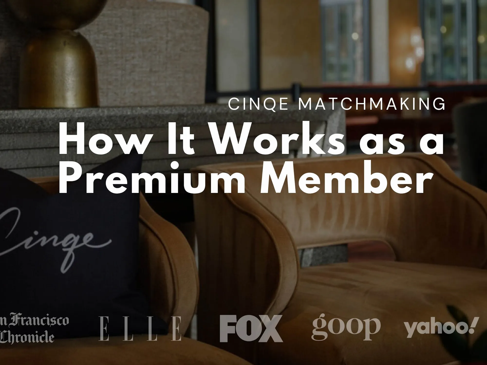 How Premium Matchmaking Works at Cinqe Matchmaking