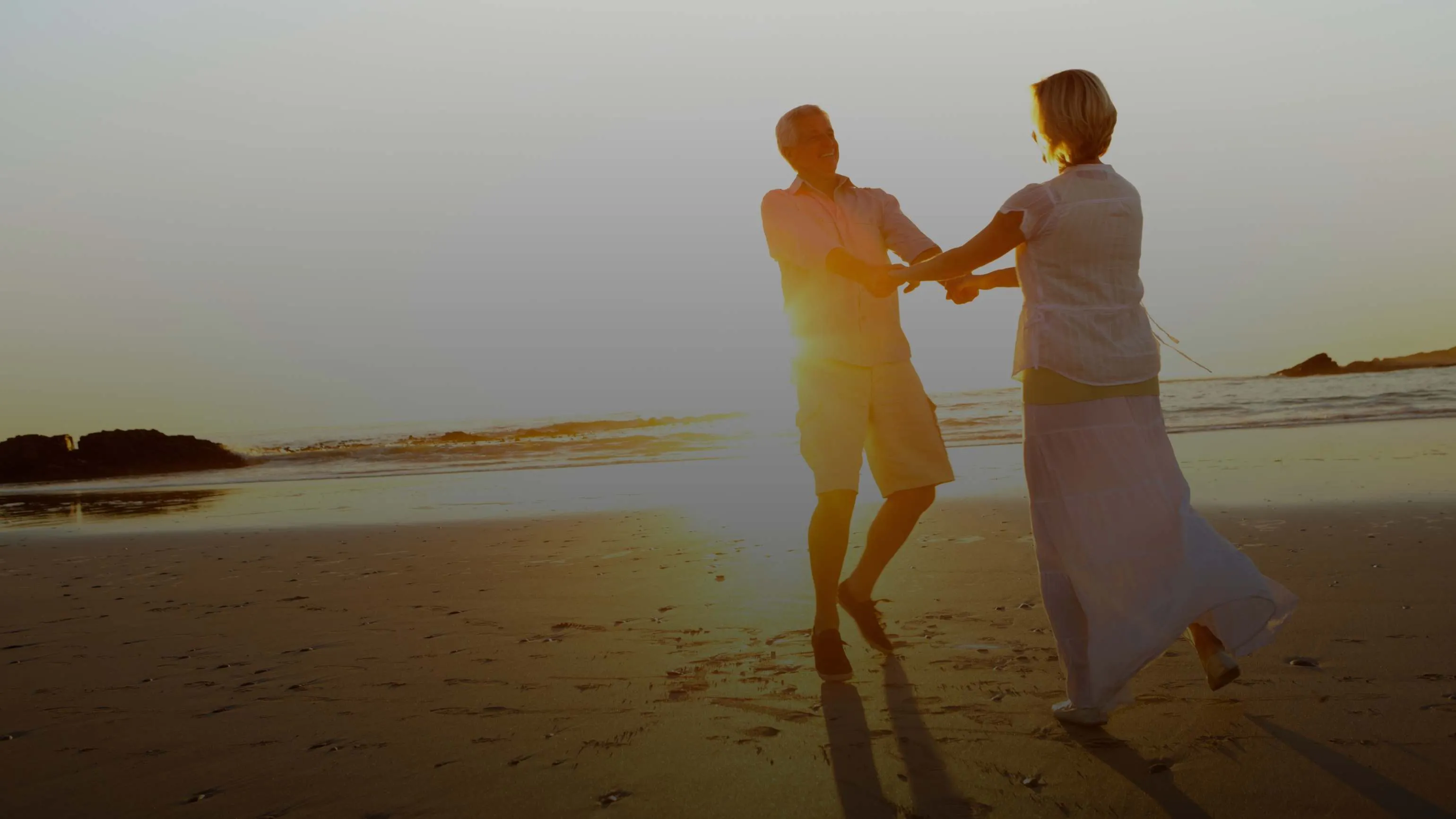 couple walking on the beach