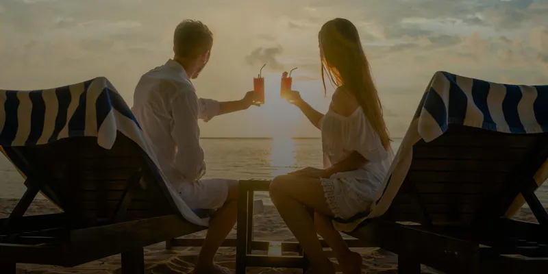 couple walking on the beach