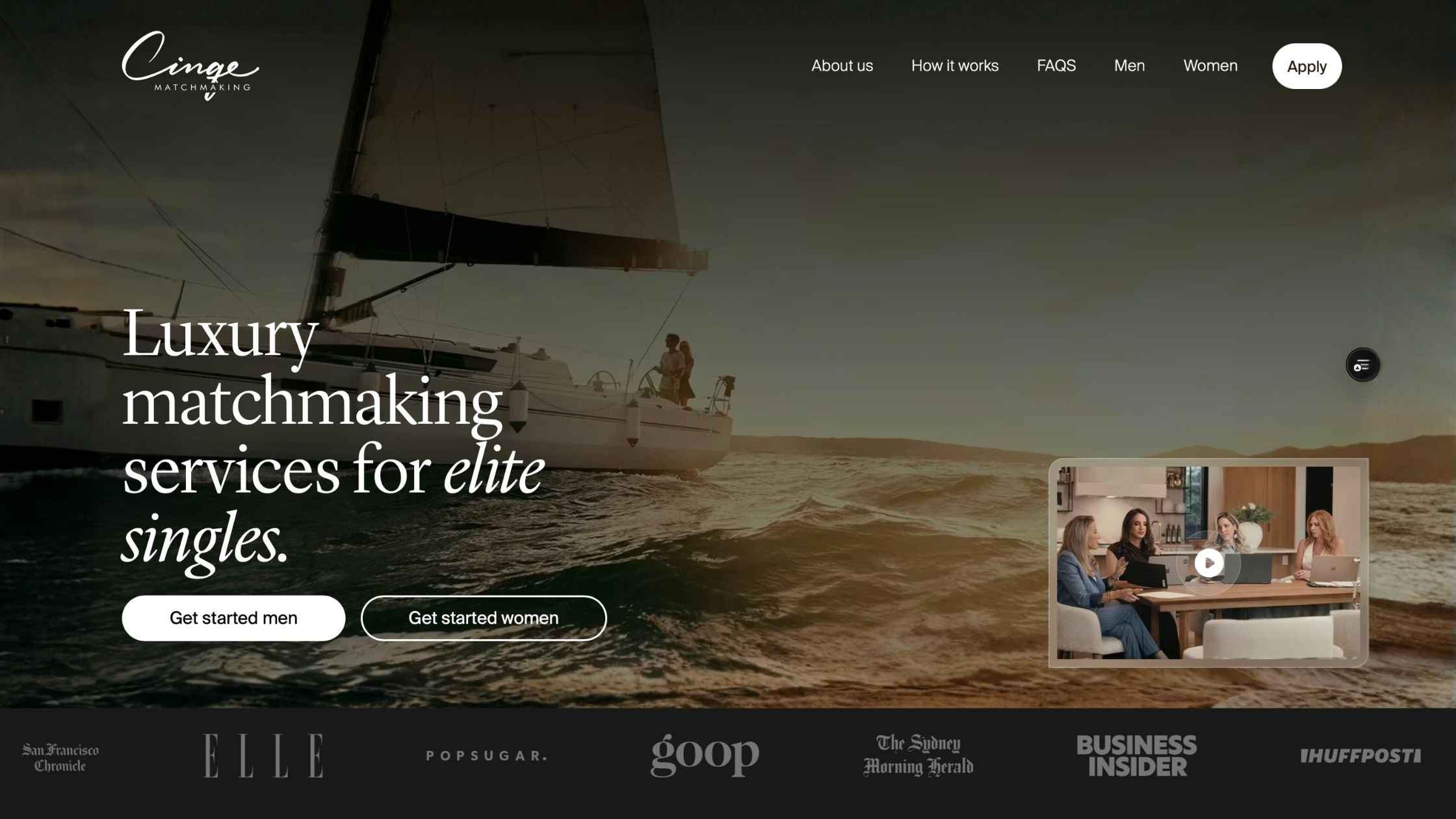 cinqe home page website