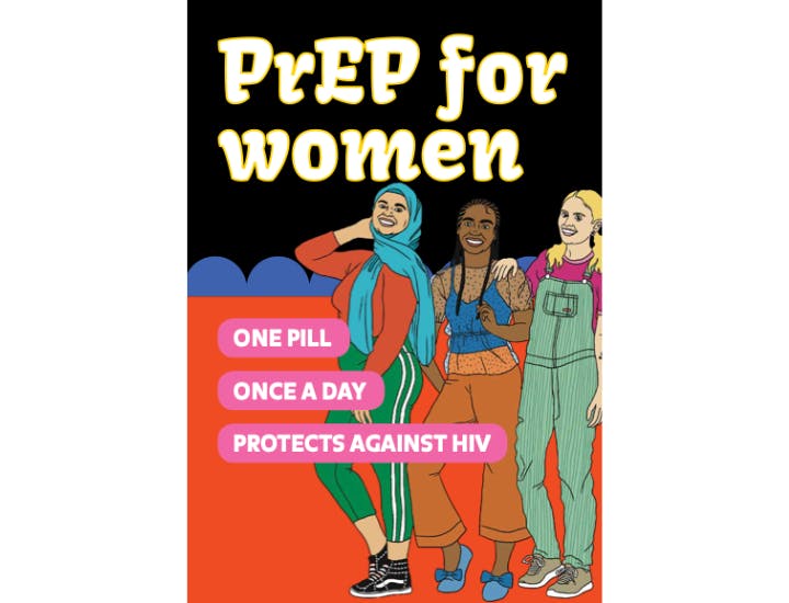 PrEP for women HIV awareness campaign