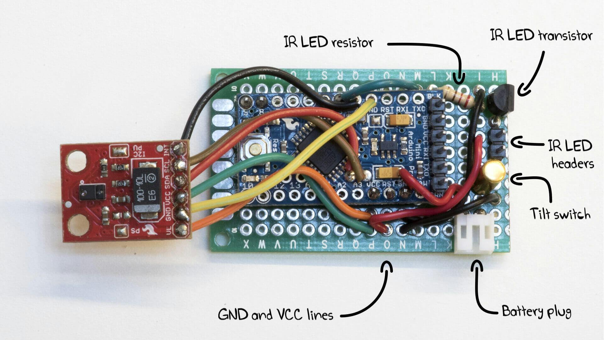 How to Make a Gesture Remote Control with Arduino Circuit Diagram