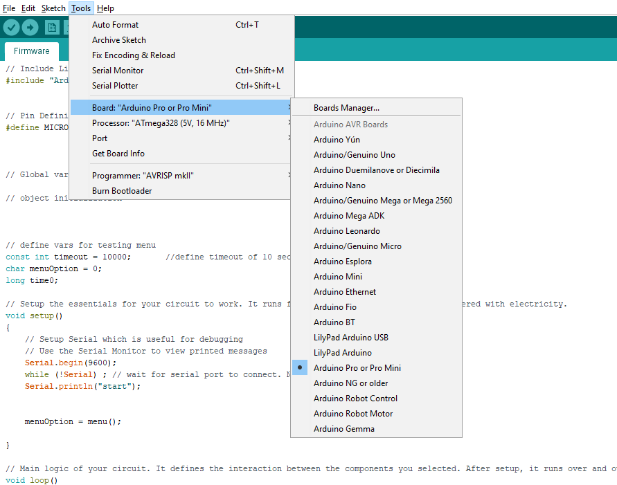 arduino code