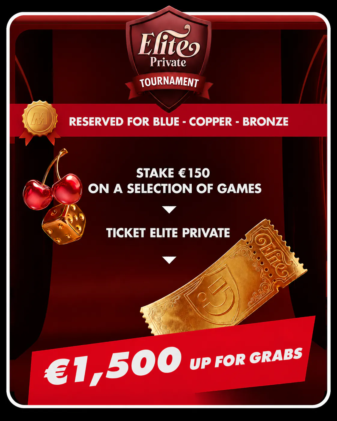 Snatch your ticket for an exclusive tournament!