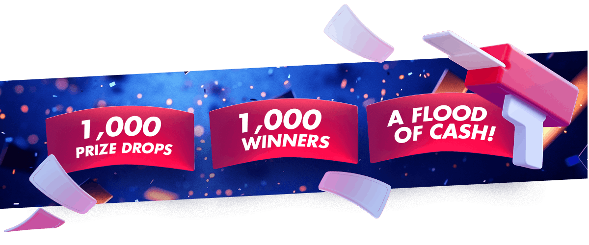 1,000 winners on our online casino games thanks to Prize Drops at Circus Casino