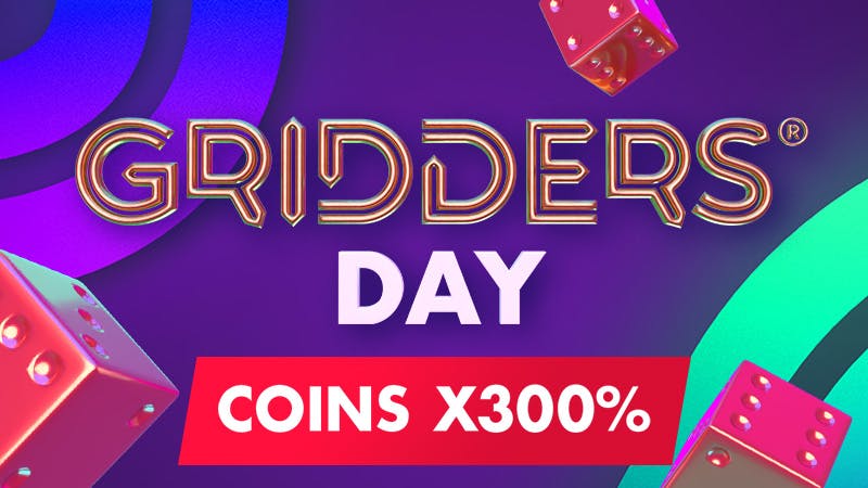 Play the Gridders online casino games with a COIN boost