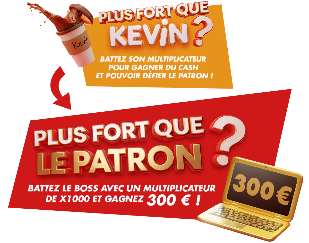Battez le boss et gagnez 300 € CASH sur notre site de casino en ligne
