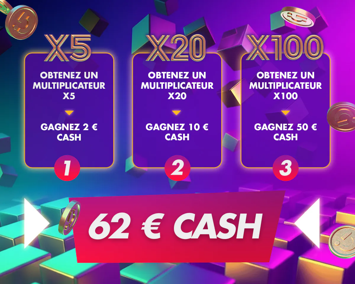 Relevez la Mission Gridders et empochez 62 € CASH