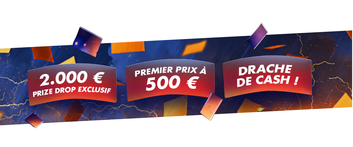  2.000 € de prize drop exclusif sur nos jeux de casino en ligne grâce aux Prize Drops sur Circus Casino