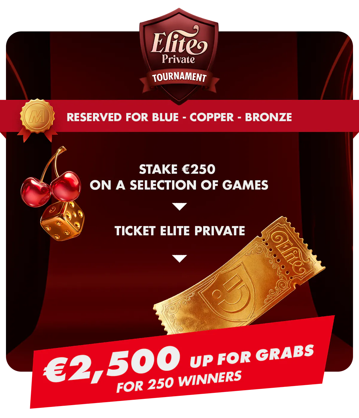 Snatch your ticket for an exclusive tournament!