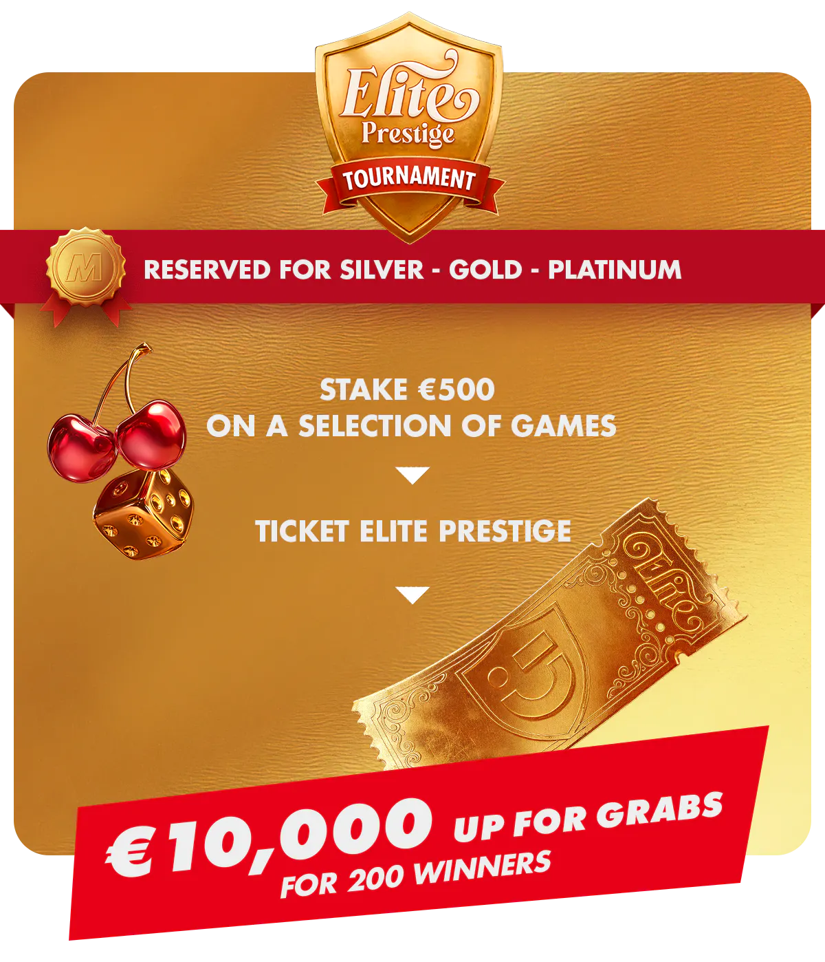 Snatch your ticket for an exclusive tournament!