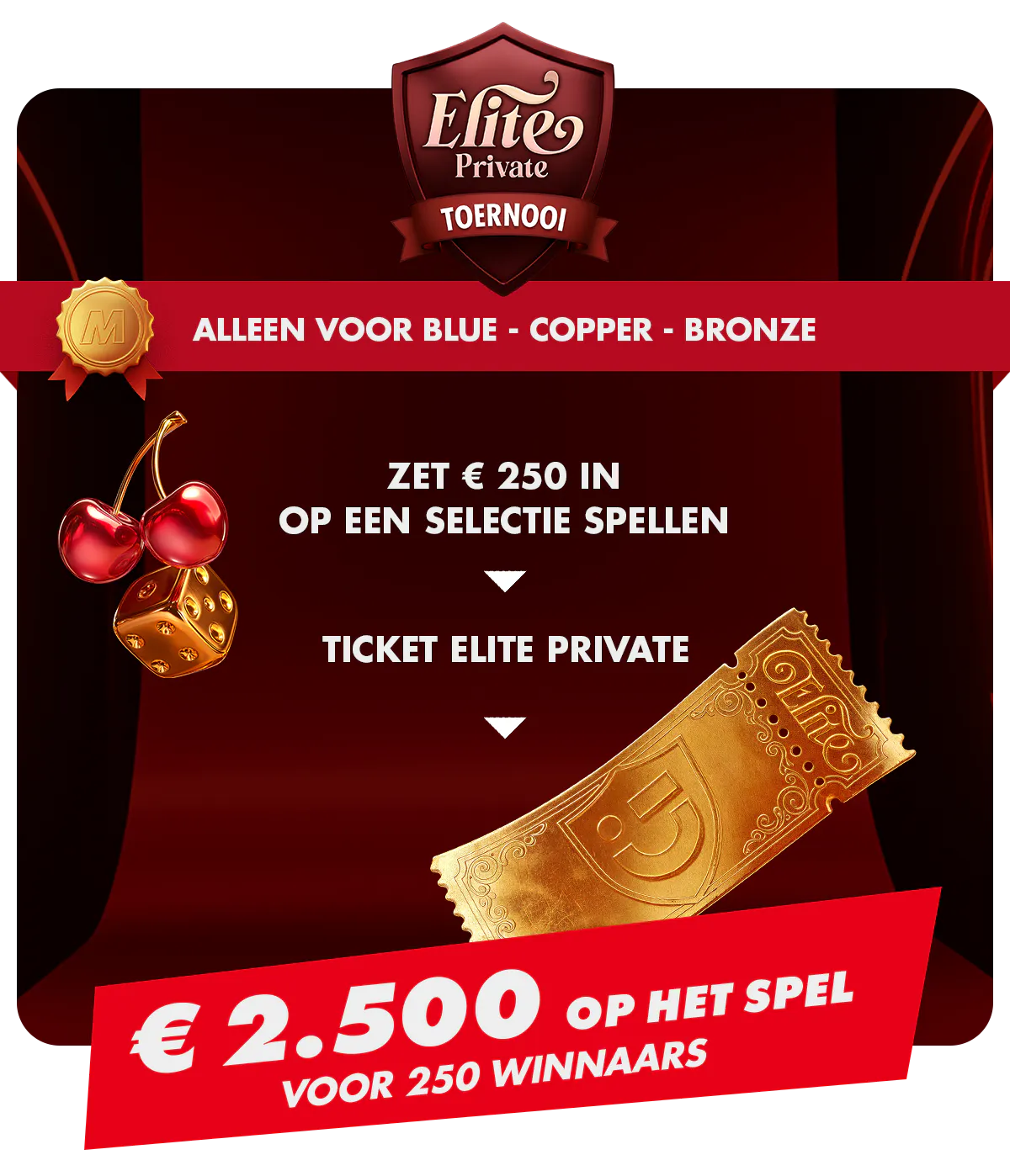 Bemachtig een ticket voor een exclusief toernooi