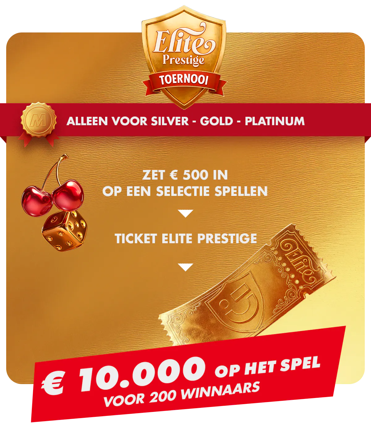Bemachtig een ticket voor een exclusief toernooi