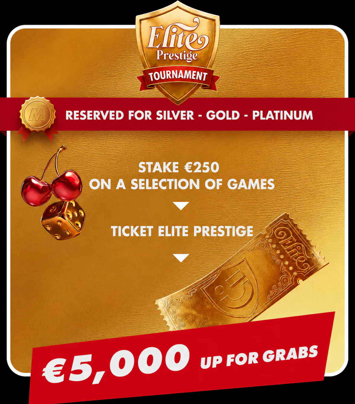 Snatch your ticket for an exclusive tournament!